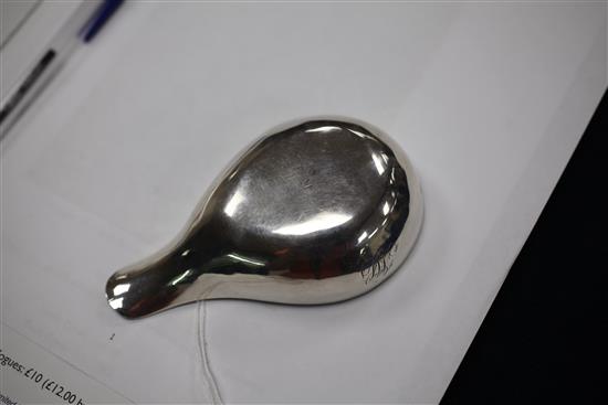 A George II silver pap boat, 4.25in.